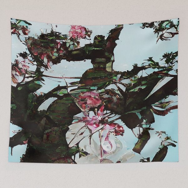 Item preview, Sakura Swirl-AI Floral Art designed and sold by BioDigital-Jazz.
