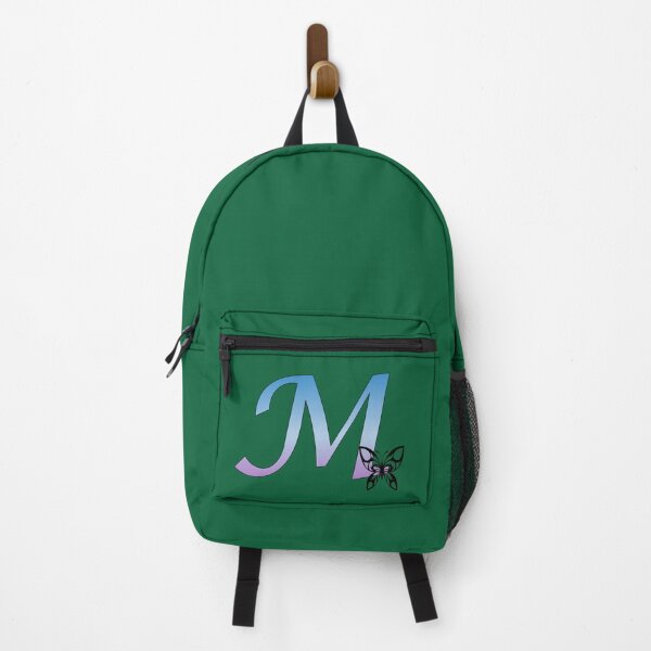 Item preview, Butterfly Silhouette on Monogram Letter M Gradient Blue Purple designed and sold by AliCatOriginals.