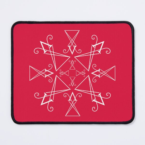 Item preview, Red White Luciferian Sigil Design designed and sold by thatyesicat.