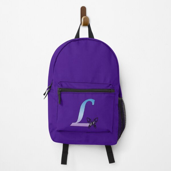 Item preview, Butterfly Silhouette on Monogram Letter L Gradient Blue Purple designed and sold by AliCatOriginals.