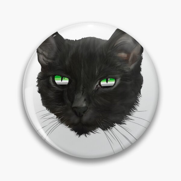 Item preview, Aromantic Pride Black Cat designed and sold by mgietzen.