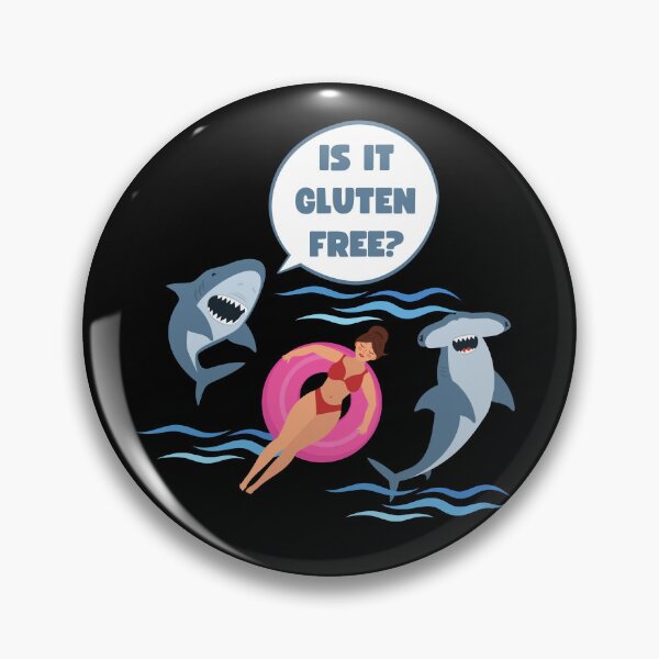 Item preview, Is It Gluten Free? Funny Shark Design designed and sold by appareltolove.