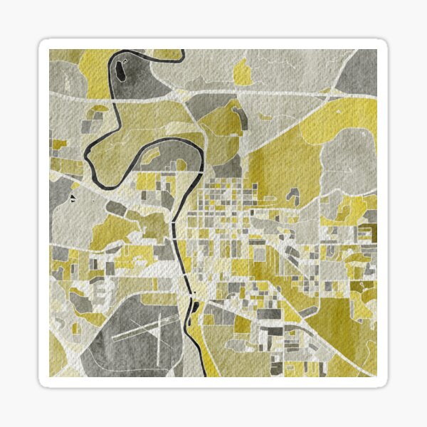 Black and Yellow Football Sticker