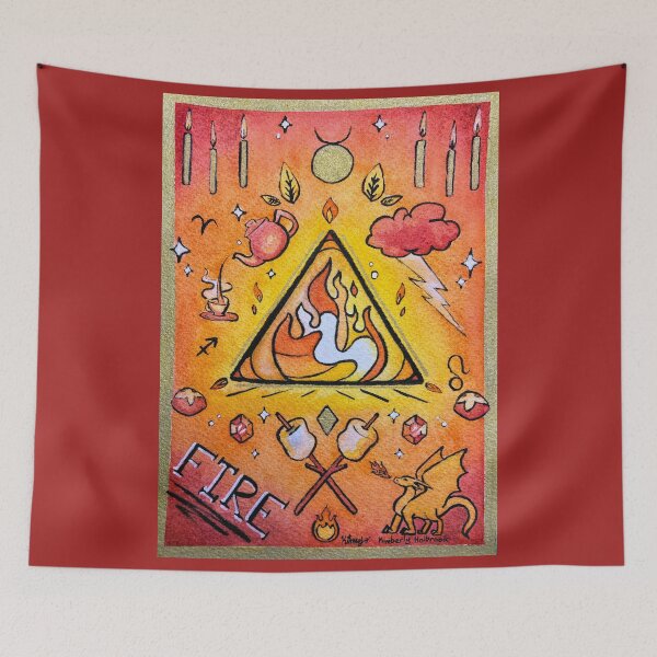Item preview, Witchy Fire Element designed and sold by Kimberly Holbrook Arts.