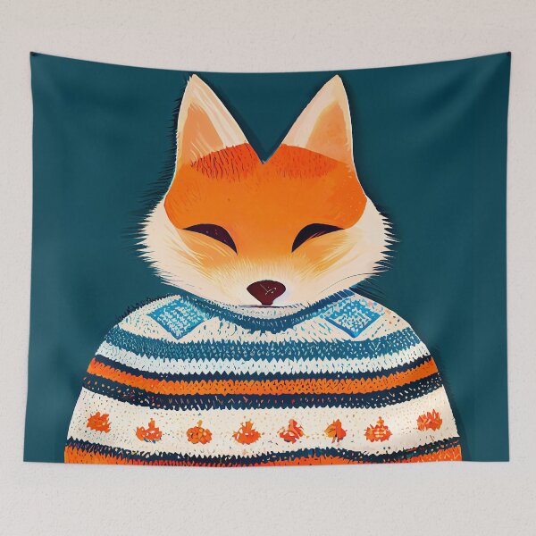 Item preview, Sweater Weather Fox designed and sold by KayceRayce.