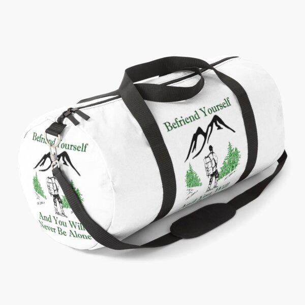 Item preview, Befriend Yourself And You Will Never Be Alone - Backpacking Mountain And Trees Scene designed and sold by Oaks Creations.