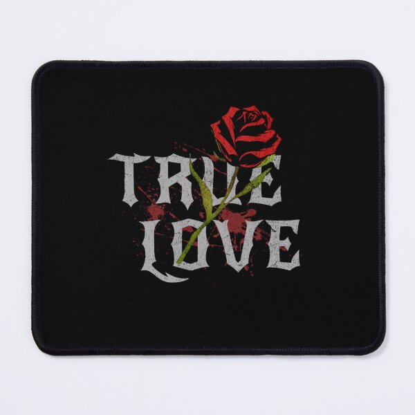 Item preview, True Love rose gothic rock t-shirt designed and sold by AHLANclothing.