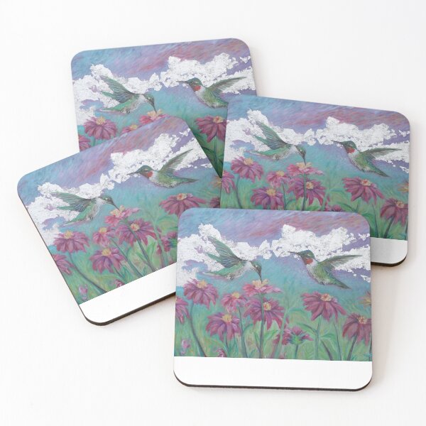 Item preview, Hummigbirds Dancing After the Rain designed and sold by Lisa Kimberly Glickman.