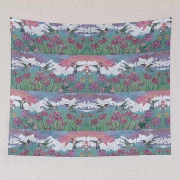 Item preview, Hummigbirds Dancing After the Rain designed and sold by Lisa Kimberly Glickman.
