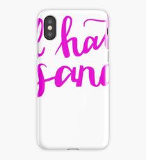 I Hate Sand Pink iPhone Case