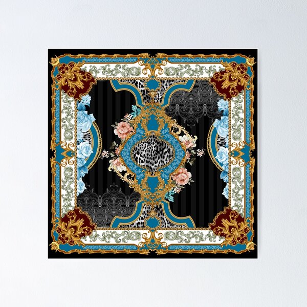 Vintage Eclectic Fleur and Animal Print Poster