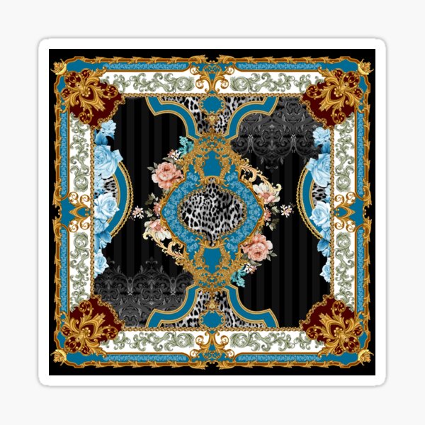 Vintage Eclectic Fleur and Animal Print Sticker
