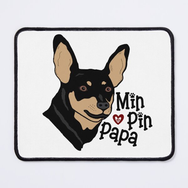 Item preview, Min Pin Papa Digital Drawing designed and sold by ColorAndVerse.