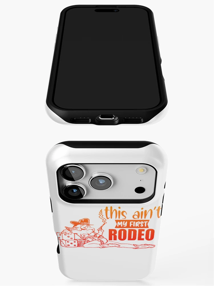 Thumbnail 3 of 4, iPhone Case, CowGirl; Not First Rodeo; designed and sold by StickerApe.
