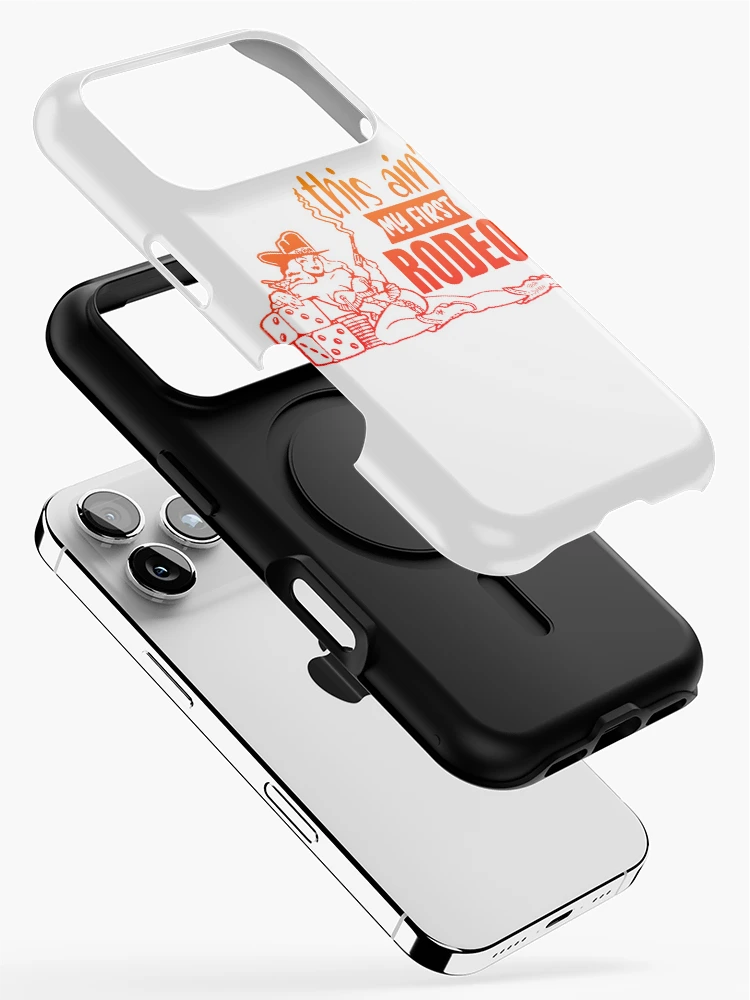 Thumbnail 2 of 4, iPhone Case, CowGirl; Not First Rodeo; designed and sold by StickerApe.