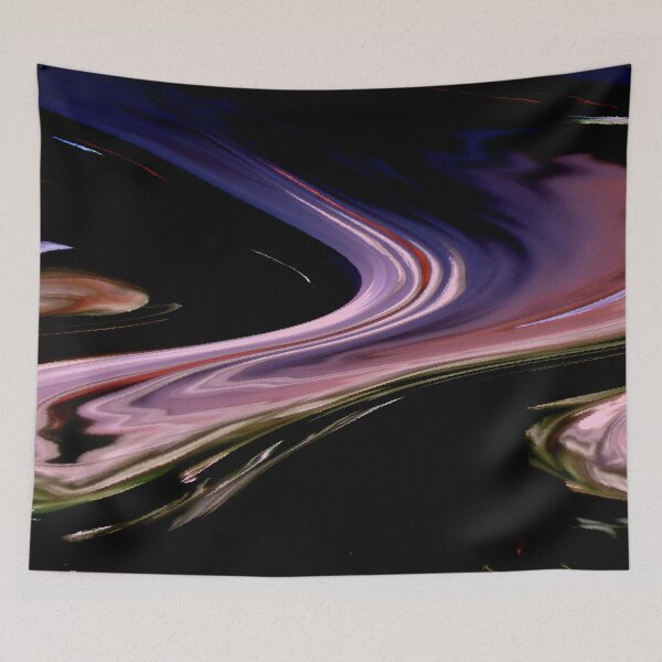 Item preview, Abstract swirls in purple and black designed and sold by csturman.