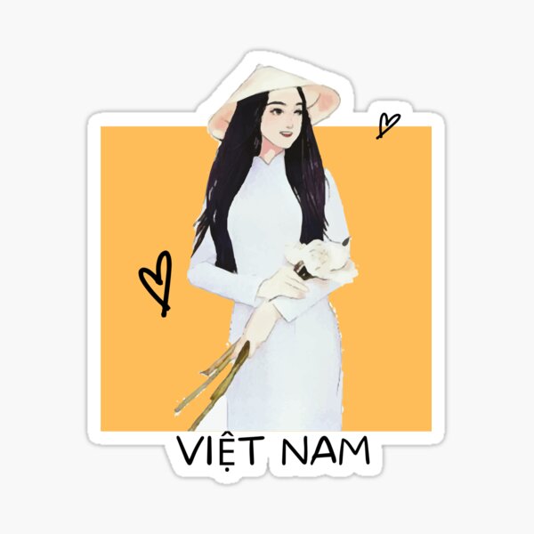 Item preview, Vietnamese beautiful lady in traditional custom designed and sold by Vietnam and Beyond.