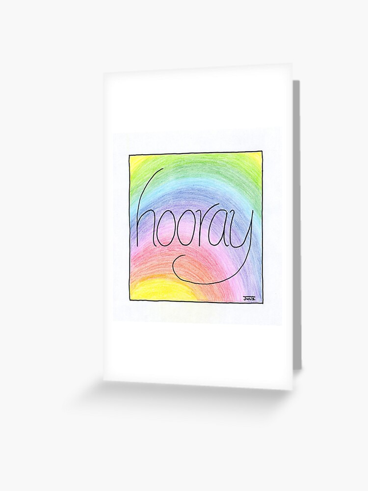 Thank You in Rainbow Colored Pencil Poster for Sale by JulzArts