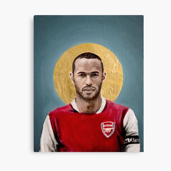 Tomorrow sunny Soccer Arsenal Thierry Henry Football Poster Art Wall  Pictures for Living Room in Canvas Fabric Cloth Print