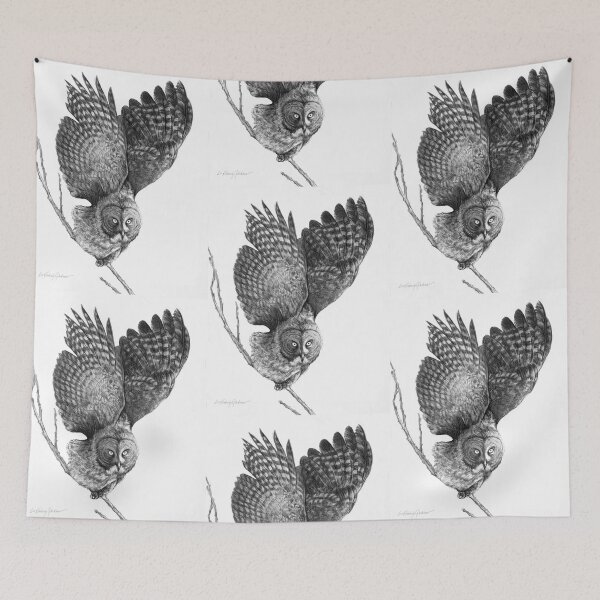 Item preview, Great Grey Owl designed and sold by Lisa Kimberly Glickman.