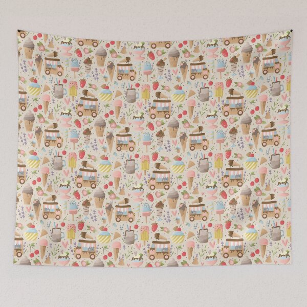 Item preview, Ice Cream Truck on Pink designed and sold by OranelloDesigns.