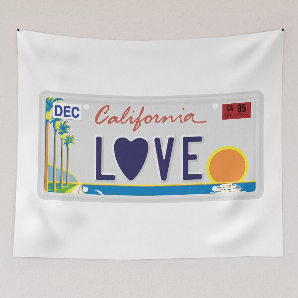 Item preview, California Love License Plate designed and sold by PixelzInk.