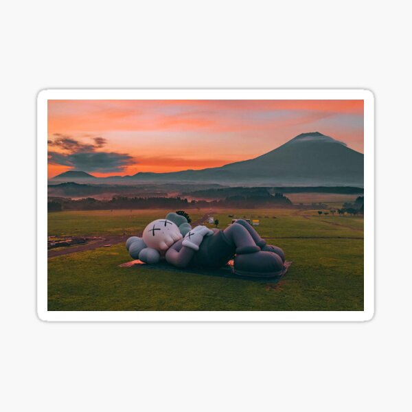 Holiday fuji campout Sticker