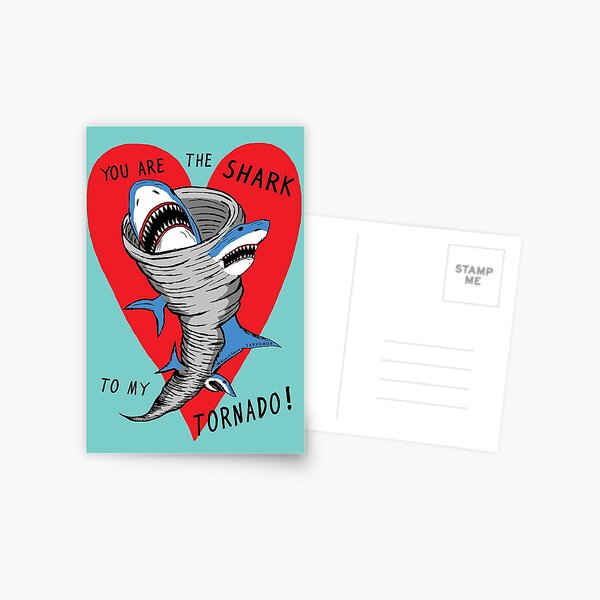 Shark To My Tornado Postcard