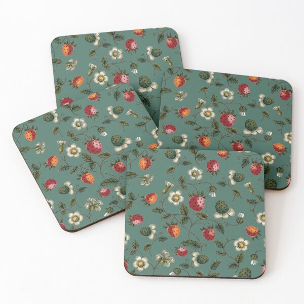 Item preview, Strawberry Patch in Aqua designed and sold by maggie-byrd.
