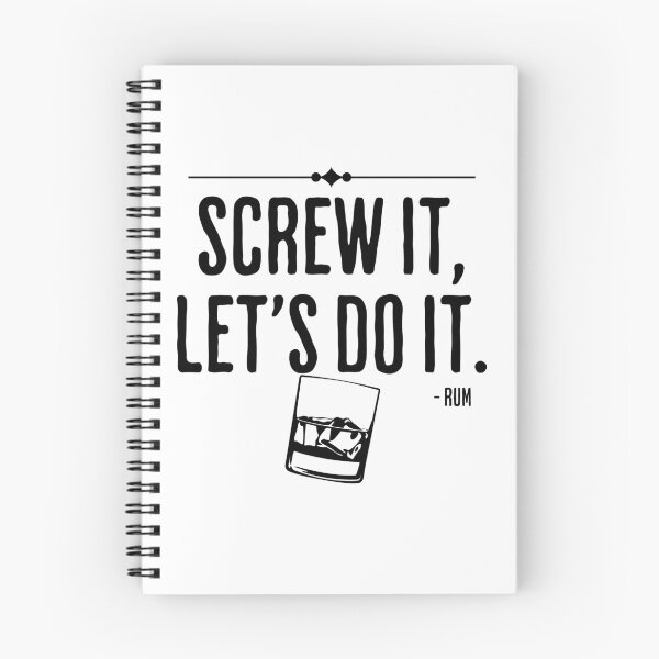 Item preview, Screw It, Let's Do It - Rum - Humorous Rum Quote designed and sold by AlanPhotoArt.