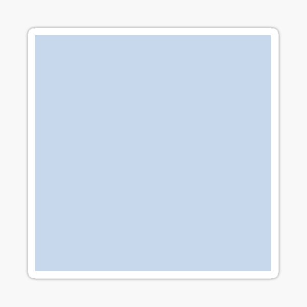 Solid block colour / color in light blue / baby blue Sticker