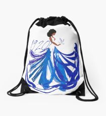 1920, The Blue and The White by HeavenNezCree Drawstring Bag