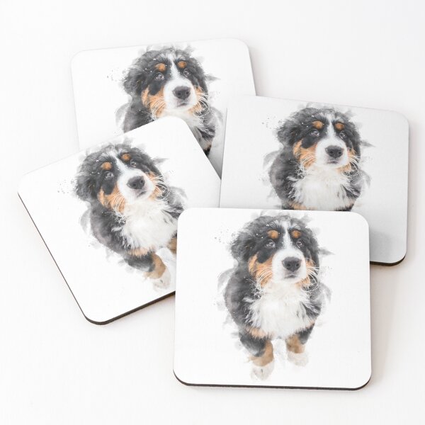 Item preview, Bernese Mountain Dog Puppy Watercolour Artwork designed and sold by Typeglyphs.