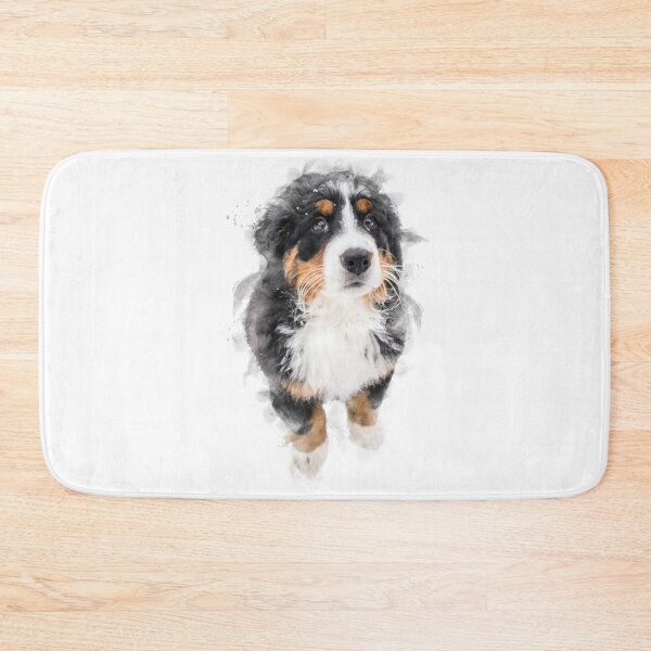 Item preview, Bernese Mountain Dog Puppy Watercolour Artwork designed and sold by Typeglyphs.