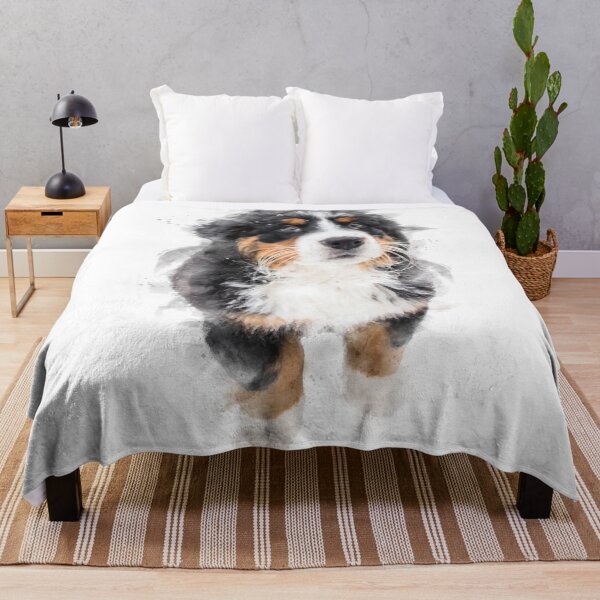 Item preview, Bernese Mountain Dog Puppy Watercolour Artwork designed and sold by Typeglyphs.