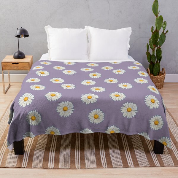 Item preview, Daisies with purple background designed and sold by Cass Noel Studio.