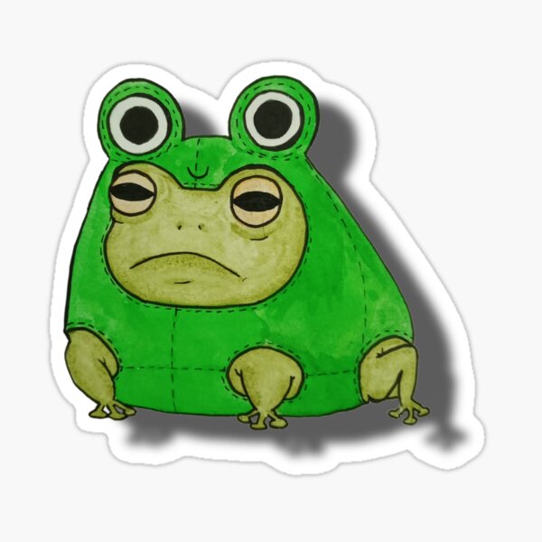 "mr. Frog in his frog suit" Sticker for Sale by AMeyden Redbubble