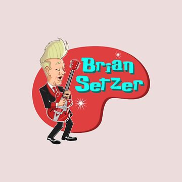“Brian Setzer” Sticker for Sale by ConstantinoTees | Redbubble