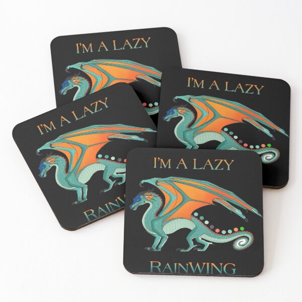 Item preview, Wings Of Fire I'm A Lazy rainwing designed and sold by AlwineSeidel.