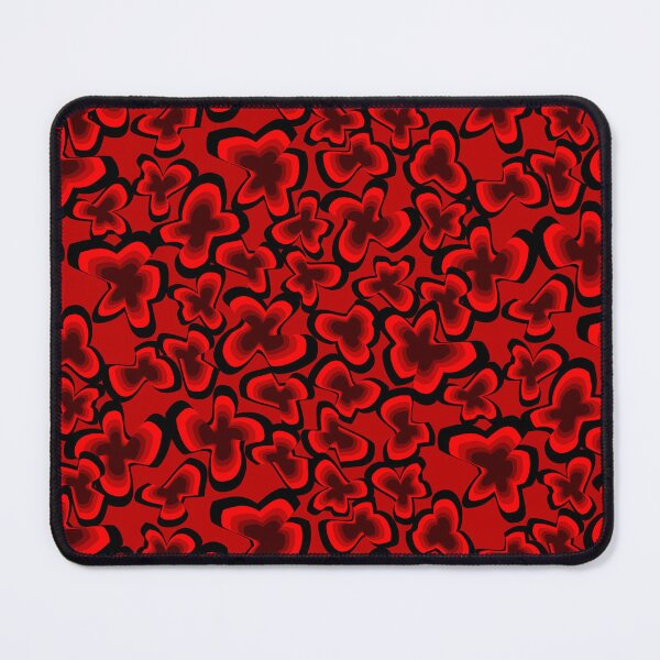 Artikelvorschau, Abstract Red Agate Flowers on Red Half-Drop Repeat 5748 entworfen und verkauft von Art in My Loft.