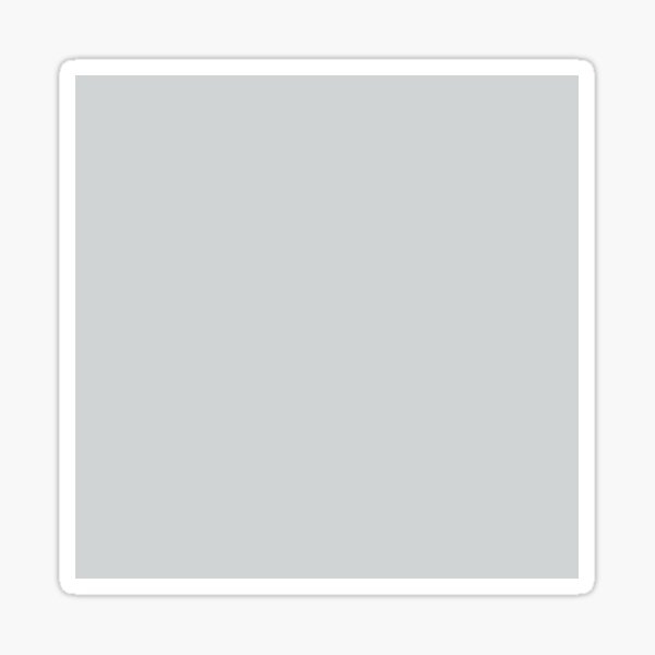 Solid block colour / color in light grey Sticker