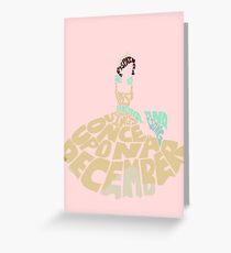 Once upon a december Greeting Card