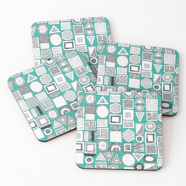 Item preview, frisson memphis bw aqua dash designed and sold by scrummy.
