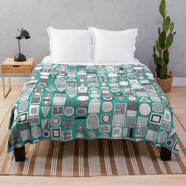Item preview, frisson memphis bw aqua dash designed and sold by scrummy.