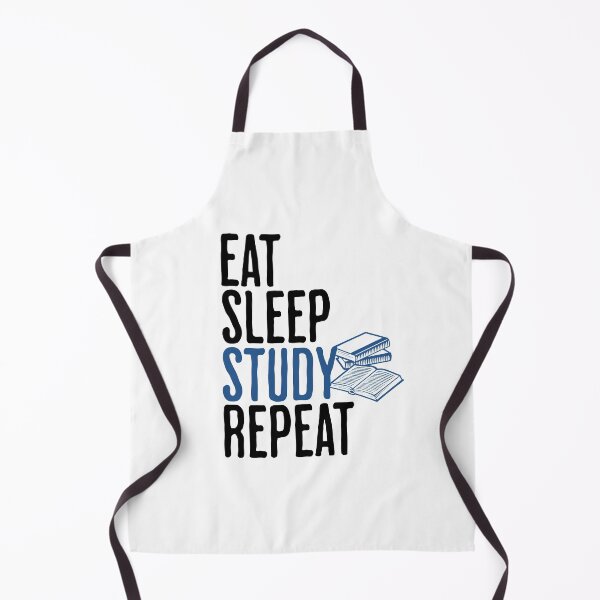 Item preview, Eat Sleep Study Repeat - Funny School Quote designed and sold by AlanPhotoArt.