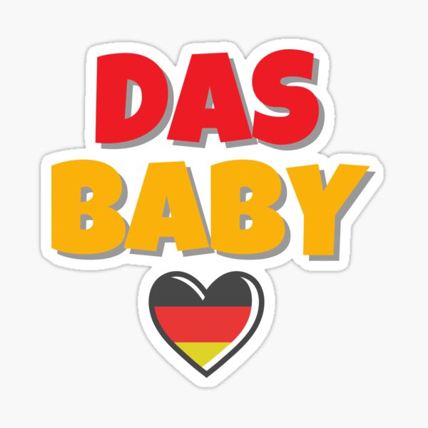 "Das Baby Funny German Baby or Toddler" Sticker for Sale by
