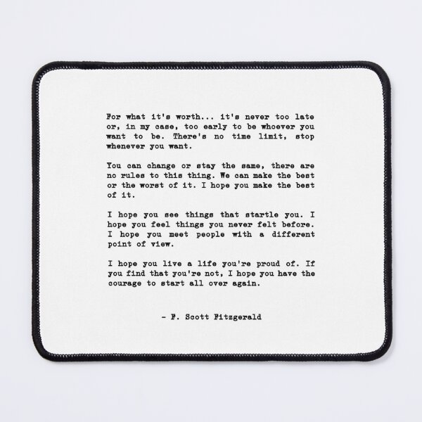 Item preview, For what its worth... it’s never too late or, in my case designed and sold by corbrand.