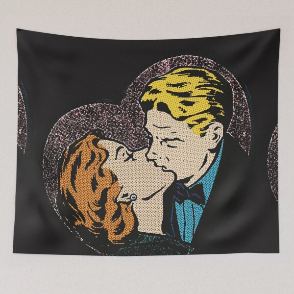 Item preview, Comic Heart | Kiss | Retro | Vintage | Lichtenstein Inspired designed and sold by spinolator.