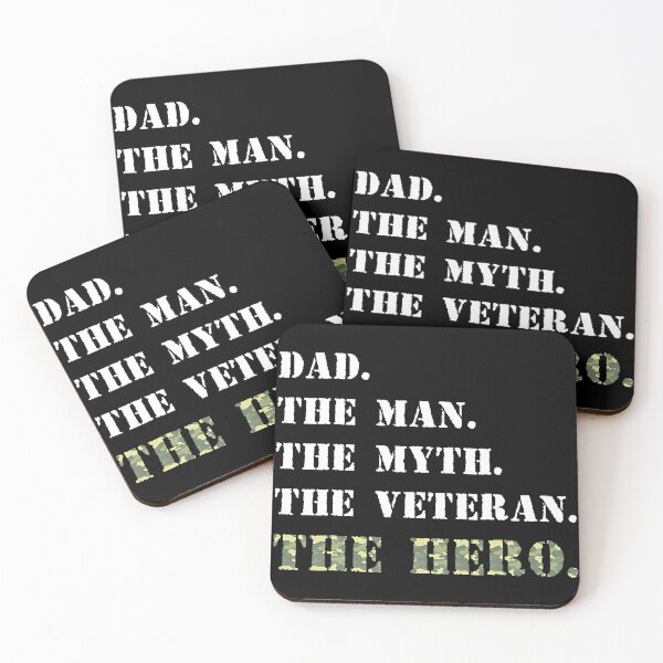 Item preview, Dad The Man The Myth The Veteran The Hero USA Veterans Day designed and sold by HelgaSchwarz.