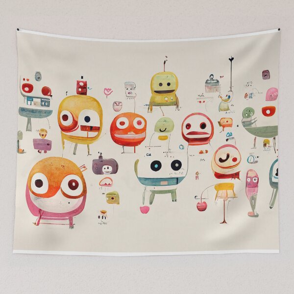 Item preview, Wall of emojis and emoticons  - Created by Artificial Intelligence designed and sold by Created-by-AI.